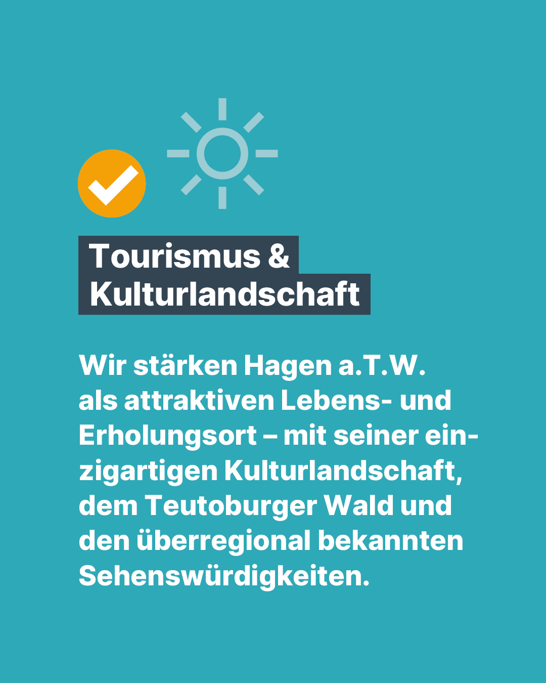 Agenda-Thema 2 der CDU Hagen a.T.W.